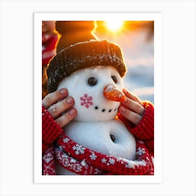 Snowman 2 Art Print