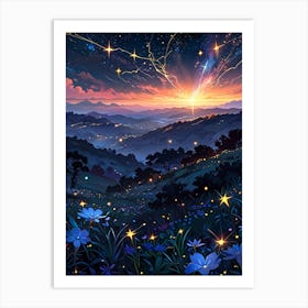 Night Sky 4 Art Print