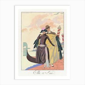 Elle Et Lui, George Barbier Art Print