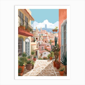 Tenerife Spain 1 Illustration Art Print