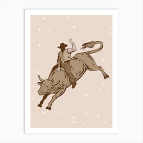 Western Cowgirl Art Print