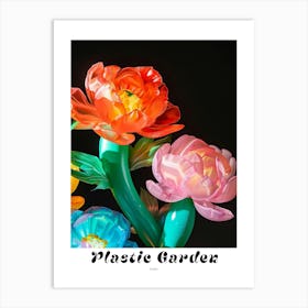 Bright Inflatable Flowers Poster Peony 4 Art Print