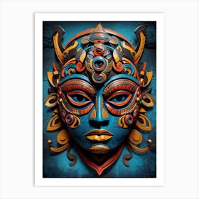 Mask Of The Gods 2 Art Print