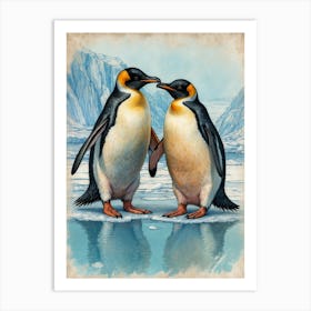 King Penguins Art Print