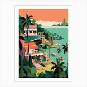 Phuket, Thailand, Graphic Illustration 2 Art Print