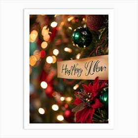 Merry Christmas 1 Art Print