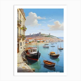 Lisbon Harbour Art Print