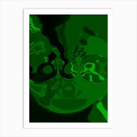 Abstract Green Background 1 Art Print