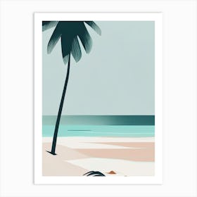 Fiji Beach Simplistic Tropical Destination Art Print