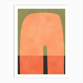 Expressive geometric harmony 7 Art Print