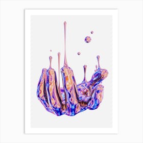 Water Splash, Transparent Png Art Print