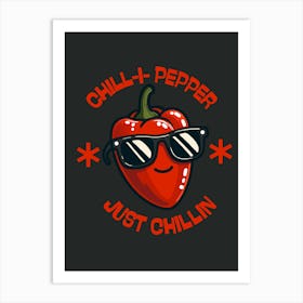 Chilli Pepper Just Chillin Art Print
