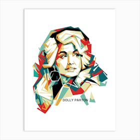 Dolly Parton Wpap 1 Art Print