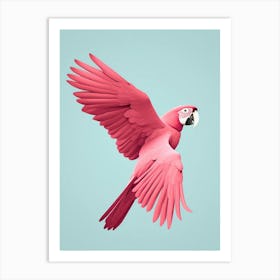 Minimalist Macaw 1 Illustration Art Print