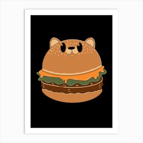 Burger Dog Art Print