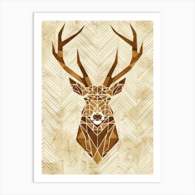 Deer Head 5 Art Print