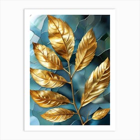 Gold Leaf Art Print