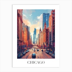 Chicago Cityscape Art Print