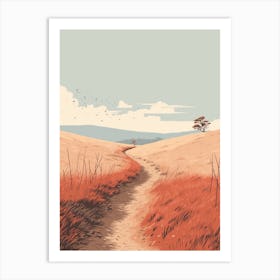 The Cotswold Way England 1 Hiking Trail Landscape Art Print