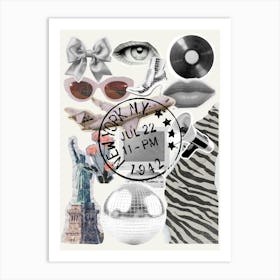 NYC! Collage Art Print