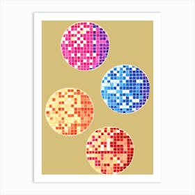 Mosaic Circles Art Print