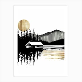 Cabin In The Woods 1 Art Print