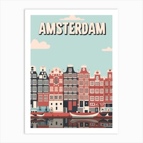 Amsterdam Cityscape Art Print