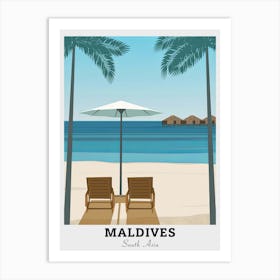 Maldives Travel Art Print