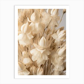 Boho Dried Flowers Aconitum 3 Art Print