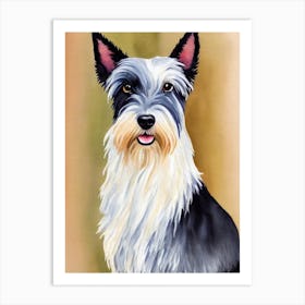 Scottish Terrier 2 Watercolour Dog Art Print