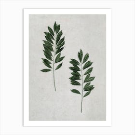 Lush Leaves Duo Art Print
