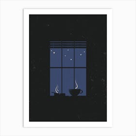 Midnight Coffee Art Print