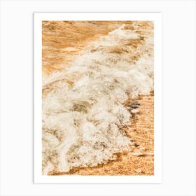 Warm Crystal Waves Art Print