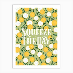 Squeeze The Day Lime Art Print
