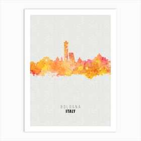 Bologna Italy City watercolor Art Print