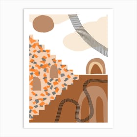 Sand Dunes Art Print Minimalist Boho Style Art Print