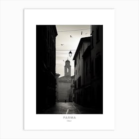 Poster Of Parma, Italy, Black And White Analogue Photography 3 Art Print