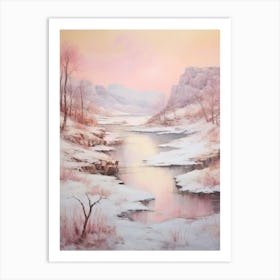 Dreamy Winter Painting Pribaikalsky National Park Russia 1 Art Print