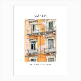 Amalfi Travel And Architecture Poster 2 Art Print