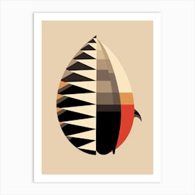 Armadillo Minimalist Abstract 4 Art Print