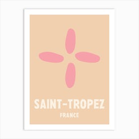 Saint Tropez, France, Graphic Style Poster 2 Art Print