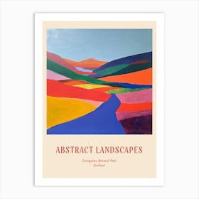 Colourful Abstract Cairngorms National Park Scotland 1 Poster Art Print