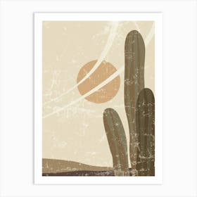 Cactus In The Desert 56 Art Print