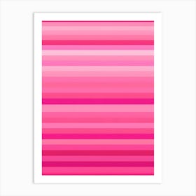 Pink Striped Background Art Print