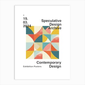 Speculative Design Archive Abstract Poster 11 Art Print