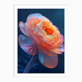 Apricot Flower Art Print