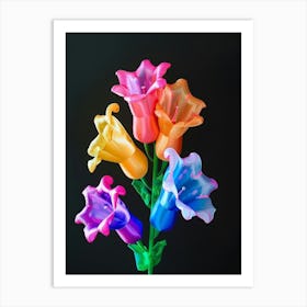 Bright Inflatable Flowers Foxglove 2 Art Print