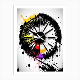 Abstract Clock 1 Art Print