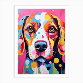 Beagle Pop Art Inspired 2 Art Print