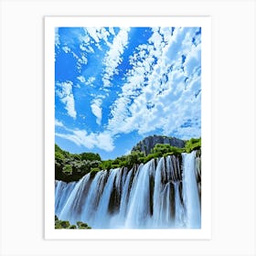 Waterfalls In China Art Print